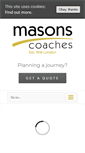 Mobile Screenshot of masonscoaches.co.uk